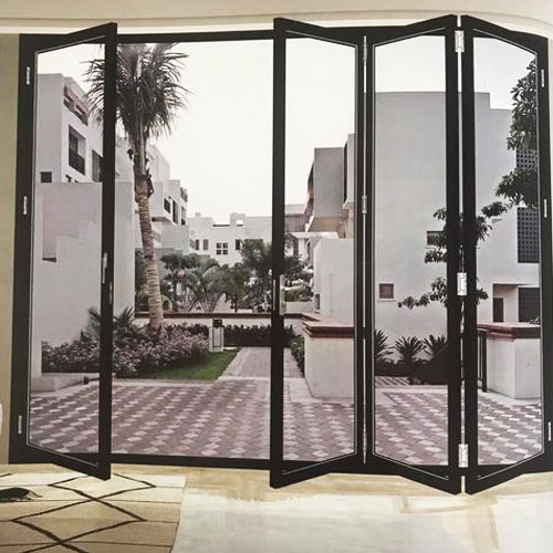 Modern Aluminum Sliding Door in Living Room